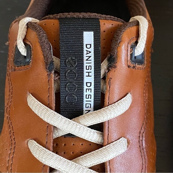 ECCO Mens Sneak Retro Tie Fashion Sneaker Brown EUR 42 Leather Comfort - Picture 4 of 7